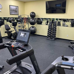 fitness center with equipment