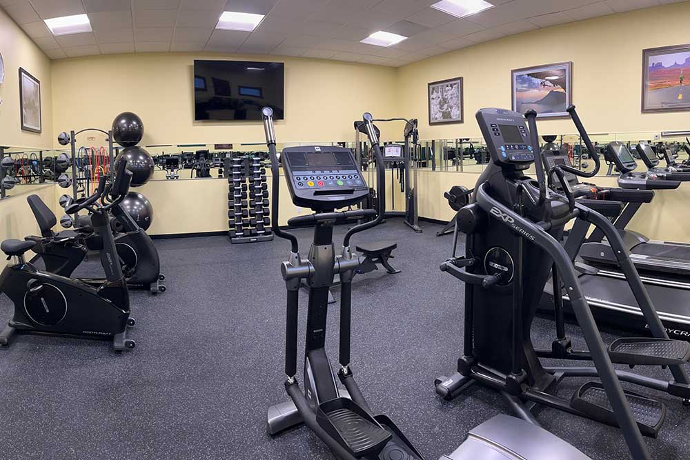 fitness center with equipment