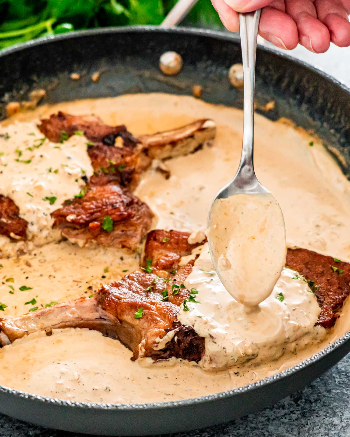 pork chops with peppercorn sauce 1 10