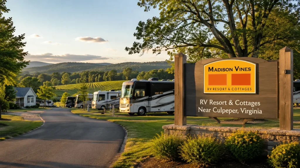 RV Resort & Cottages Near Culpeper, Virginia