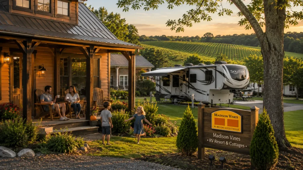 What's included for families staying near Gordonsville?